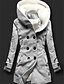 cheap Coats &amp; Trench Coats-Women&#039;s Coat Hoodied Jacket Pocket Regular Coat Black Blue Gray Wine Street Casual Single Breasted Spring Hoodie Regular Fit S M L XL XXL 3XL