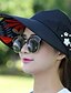abordables Sombreros-Mujer Sombrero protector Festivos Exterior Playa Estampado Flor Beige Caqui Sombrero / Otoño / Invierno / Primavera / Verano