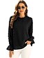 cheap Women&#039;s Clothing-spring  summer  Women‘s clothing  bubble long-sleeved chiffon jacquard wool ball top