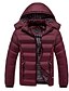 preiswerte Best Sellers-Herren Gepolstert Lang Mantel Lose Jacken Einfarbig Blau Schwarz Rote