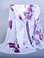 cheap Scarves &amp; Bandanas-Women&#039;s Chiffon Scarf Orange Purple Pink Party Wedding Street Scarf Floral / Fall / Spring