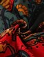 billige Herreskjorter-Herre Skjorte Grafisk skjorte Krave Paisley Tribal Grøn Gul militærgrøn Rød Gade Daglig Tøj Basale Årgang Mode Sej / Langærmet / Vask sammen med lignende farver / Designer / Åndbart / Ferie
