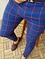 abordables Bas pour hommes-Homme Mode Vêtement de rue Poche pantalon de costume Chino Pantalons Pantalon Micro-élastique Décontractée du quotidien Treillis Taille médiale Respirable Doux Bleu Blanche Noir Bleu Roi Bleu de