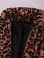 cheap Coats &amp; Trench Coats-Women&#039;s Faux Fur Coat Maxi Coat Khaki Sexy Street Fall Open Front Turndown Regular Fit M L XL XXL XXXL 4XL / Daily