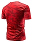 economico Abbigliamento uomo-Per uomo maglietta Corte Color Block Rotonda Medio spessore Primavera estate Rosso bordeaux Verde Bianco