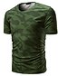 economico Abbigliamento uomo-Per uomo maglietta Corte Color Block Rotonda Medio spessore Primavera estate Rosso bordeaux Verde Bianco