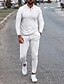 baratos Roupa de Homem-Tendência de terno esportivo de moda casual de outono de manga comprida masculina