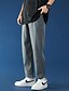 cheap Men&#039;s Clothing-Men&#039;s Casual Pants Drawstring Elastic Waist Wide Leg Streetwear Loose 910 dark gray Black