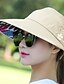cheap Hats-Women&#039;s Protective Hat Print Holiday Outdoor Beach Beige Khaki Flower Hat / Fall / Winter / Spring / Summer