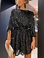 cheap Party Dresses-Elegant Women&#039;s Lace Up Sequin Mini Party Dress