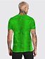 baratos Men&#039;s-Homens Unisexo Camiseta Estampas Abstratas Músculo Gola Redonda Verde Impressão 3D Diário Feriado Manga Curta Imprimir Roupa Designer Casual Músculo Grande e Alto
