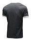 economico Abbigliamento uomo-Per uomo maglietta Color Block Rotonda Medio spessore Primavera estate Blu Nero Grigio