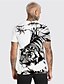 cheap Men&#039;s-Men&#039;s Unisex T shirt Tee Tiger Graphic Prints Crew Neck White Yellow Green Gray 3D Print Daily Holiday Short Sleeve Print Clothing Apparel Designer Casual Big and Tall