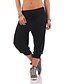 preiswerte Lauf- und Joggingkleidung-Damen Sportlich Jogger Joggerhose Laufen Capri Hosen Sweatshirts Capris Unten Fitnesstraining Laufen Joggen Traning Übung Sommer Feuchtigkeitsabsorbierend Atmungsaktiv Weich Sport Solide Armeegrün