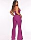 cheap Two Piece Sets-Women&#039;s Sexy Streetwear Plain Casual Vacation Two Piece Set Strap Wide leg pants Bell bottoms Crop Top Tank Top Camis Backless Ruched Drawstring Tops