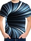 abordables T-shirts et chemises pour garçons-T-shirt Tee-shirts Garçon Enfants Manche Courte 3D effet Graphic Bloc de couleur 3D Print Arc-en-ciel Enfants Hauts Eté Actif Sportif Vêtement de rue 3-12 ans