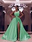 cheap Dresses-Women&#039;s Maxi long Dress Swing Dress Green Pink Sleeveless Sequins Split Patchwork Pure Color One Shoulder Spring Summer Party Elegant Fashion 2022 S M L XL XXL / Party Dress