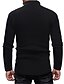 cheap Men&#039;s Clothing-Men&#039;s Sweater Pullover Bishop Sleeve Basic Turtleneck Medium Spring &amp;  Fall Black Gray White
