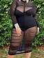 cheap Plus Size Dresses-Women&#039;s Plus Size Solid Color Sheath Dress Ruched Round Neck Long Sleeve Sexy Spring Causal Daily Midi Dress Dress / Mesh