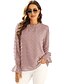 cheap Women&#039;s Clothing-spring  summer  Women‘s clothing  bubble long-sleeved chiffon jacquard wool ball top