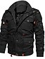 cheap Best Sellers-Men&#039;s Winter Coat Winter Jacket Fleece Jacket Work Jacket Street Casual Windproof Warm Fall Winter Tactical Cotton ArmyGreen Black khaki Jacket