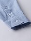 economico Abbigliamento uomo-Per uomo Camicia Rimborsate Di base Colletto Medio spessore Quattro stagioni Blu