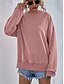 cheap Hoodies &amp; Sweatshirts-Women&#039;s Hoodie Sweatshirt Pullover Plain Active Streetwear Pink Red Navy Blue Casual Sports Hooded Long Sleeve Without Lining Micro-elastic