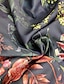cheap Tops &amp; Blouses-Women&#039;s Vintage Tropical Floral Print Long-Sleeve Shirt