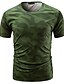 cheap Men&#039;s Clothing-Men&#039;s T shirt T-shirt Sleeve Color Block Round Neck Medium Spring &amp; Summer Wine Red Green White
