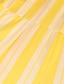 cheap Women&#039;s Jumpsuits-Women&#039;s Jumpsuit Striped Lace up Casual Halter Neck Wide Leg Street Daily Wear Sleeveless Regular Fit Orange Yellow S M L Fall