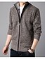 cheap Men&#039;s Clothing-autumn  winter st collar knitted cardigan jacket men‘s loose knit plus cashmere sweater trend slim line