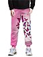 cheap Men&#039;s-Men&#039;s Fashion Streetwear Elastic Drawstring Design Print Jogger Sweatpants Trousers Pants Micro-elastic Casual Daily Graphic Butterfly Mid Waist Breathable Soft Pink S M L XL XXL / Elasticity