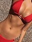 billige Bikini-Dame Badetøy Bikini 2 stk Normal Badedrakt Tynn Helfarge Stup Mote Hawaiisk Badedrakter