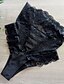 cheap Panties-Women&#039;s Plus Size Lace up Lace Strappy Back Solid Colored Black Big Size S M L XL