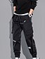 cheap Cargo Pants-Men&#039;s Fashion Streetwear Multiple Pockets Elastic Drawstring Design Jogger Tactical Cargo Trousers Pants Casual Daily Solid Color Mid Waist Breathable Soft Blue Black M L XL XXL