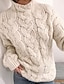 cheap Sweaters-Women&#039;s Casual Turtleneck Chunky Knit Sweater