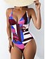cheap One-Pieces-New Sexy Hawaiian One Piece Women&#039;s Swimsuit in Blue Purple