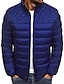 cheap All Sale-Men&#039;s Padded Parka Solid Colored POLY Rayon Black / Red / Royal Blue S / M / L