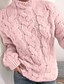 cheap Sweaters-Women&#039;s Casual Turtleneck Chunky Knit Sweater