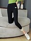 abordables Graphic Chic-Femme basique Confort Quotidien Intérieur Leggings Pantalon Couleur Pleine Toute la longueur Noir Gris
