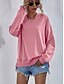 cheap Hoodies &amp; Sweatshirts-Women&#039;s Hoodie Sweatshirt Pullover Plain Active Streetwear Pink Red Navy Blue Casual Sports Hooded Long Sleeve Without Lining Micro-elastic