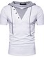 preiswerte Herrenmode-Lässige Sommermode für Herren im Code-Stil, gefälschtes, zweiteiliges Kurzarm-T-Shirt mit Kapuze