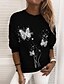 cheap Hoodies &amp; Sweatshirts-Women&#039;s Butterfly Sweatshirt Pullover Print 3D Print Daily Sports Active Streetwear Hoodies Sweatshirts  Blue White Purple
