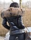 cheap Down&amp; Parkas-Chic Women&#039;s Casual Winter Puffer Jacket with Fur Collar