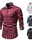 economico Abbigliamento uomo-Per uomo Camicia Di base Standard Primavera Estate blu navy Bianco Nero Vino rosso