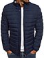preiswerte All Sale-Herren Gefüttert Standard Mantel Normale Passform Jacken Solide Blau Grau Grün