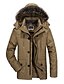 cheap Best Sellers-Men&#039;s Parka Daily Regular Coat Hooded Regular Fit Jacket Long Sleeve Solid Colored Black Army Green Khaki
