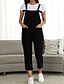 cheap Jumpsuits &amp; Rompers-Women&#039;s Overall Solid Color Active Square Neck Street Casual Sleeveless Regular Fit Black Pink Wine S M L Spring
