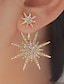 billige Earrings &amp; Rings-1 stk øreringe til kvinder smarte og moderne feststjerneøreringe / bryllup / guld / sølv / efterår / vinter