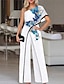 cheap Jumpsuits-Elegant One Shoulder Women&#039;s White Party Jumpsuit